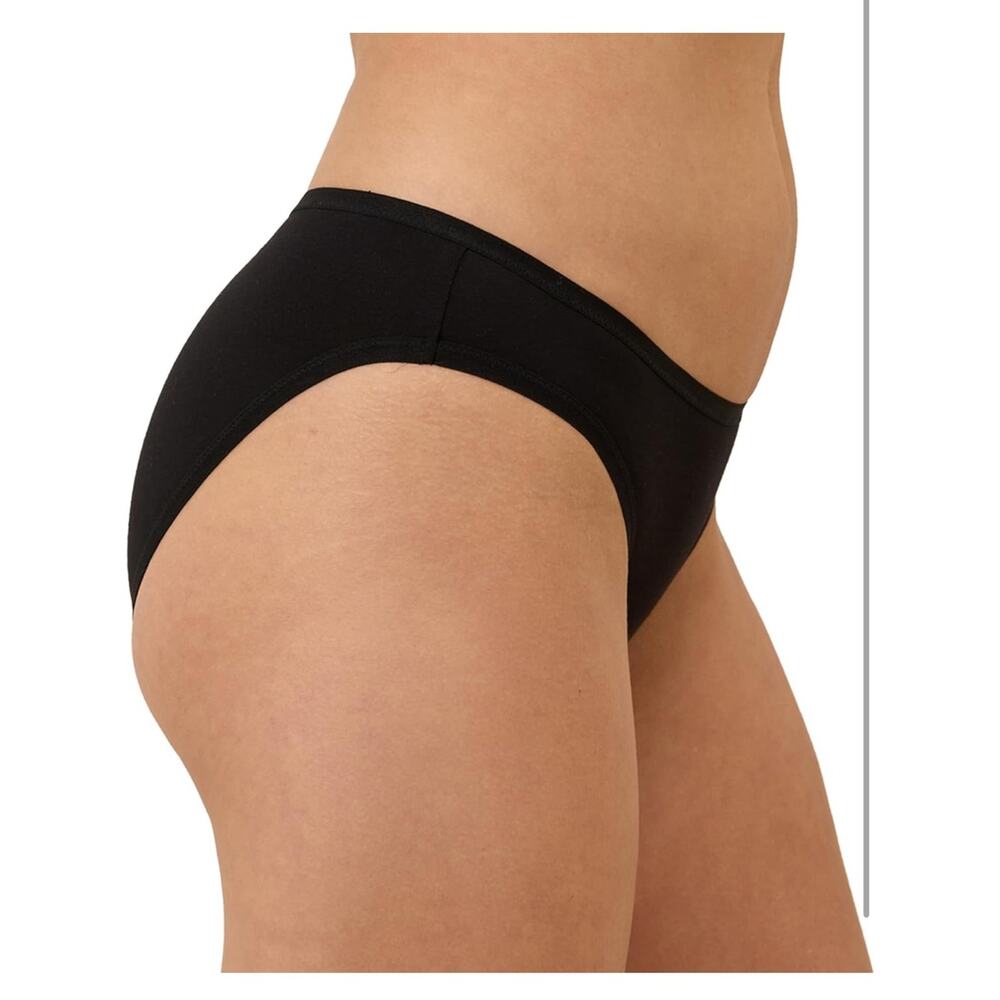 NWT Pact Sz L Organic Cotton Bikini Classic Fit Panties W/ High Cut Leg 2 Pack - Picture 3 of 7
